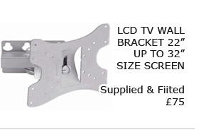 LCD Tv Wall Bracket Mount 37" - Fitted and installed in Skegness Lincolnshire